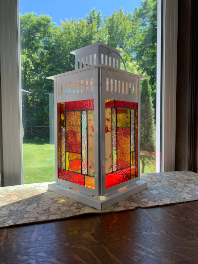 large lantern stained glass all sides 1