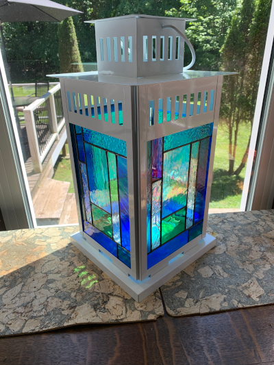 large lantern stained glass all sides 3