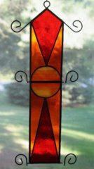 red and orange hanger